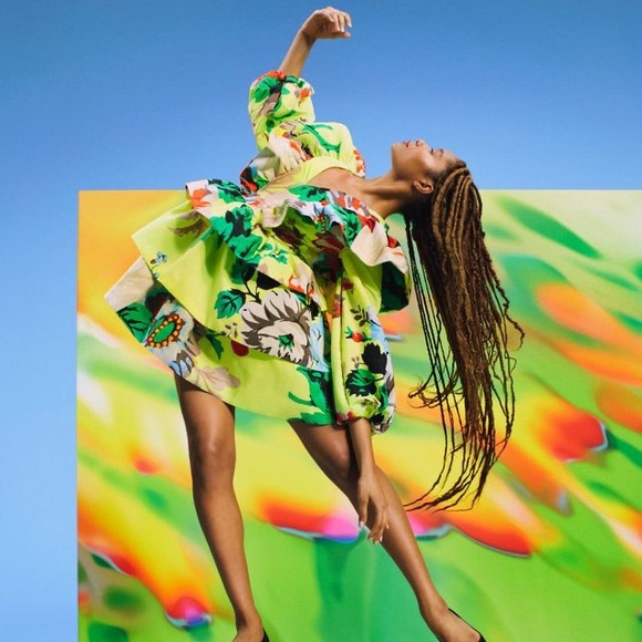 Vibrant Sold Out Christopher John Rogers Dress NWT - Picture 7 of 8